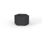 Wooden flowerpot III black