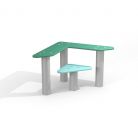 Triangle seat and table