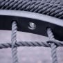 Single Swing (BNS 90cm) με ανθεκτικά σχοινιά και μεταλλικό σκελετό για παιδική χαρά.