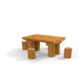 Table Nature with 4 stools