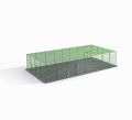 Render isometric view of Secure multisport area